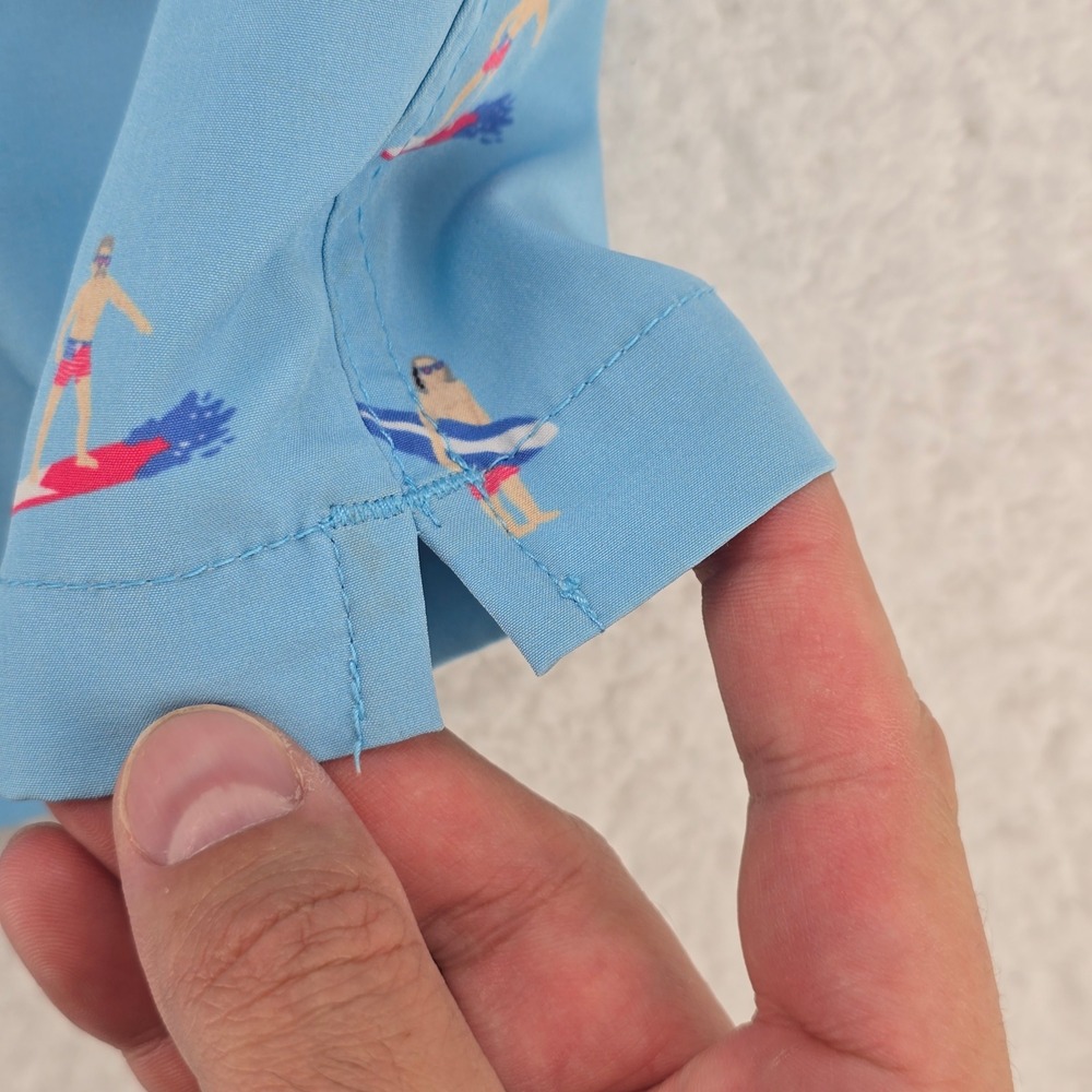 Chubbies‎ Swim Trunks Small Mens Blue Surfboard Print Elastic Waist - Picture 11 of 14